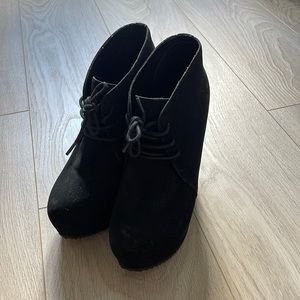 Aldo Platform Wedge Booties